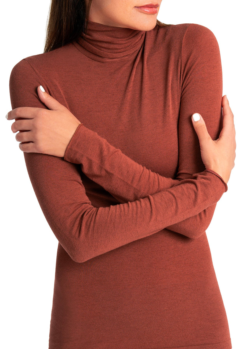 MAGLIA LEGER CON CACHEMIRE COLLO ALTO